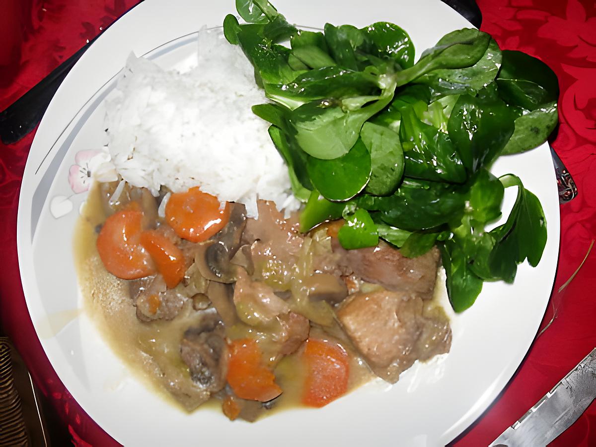 recette Ma blanquette de veau