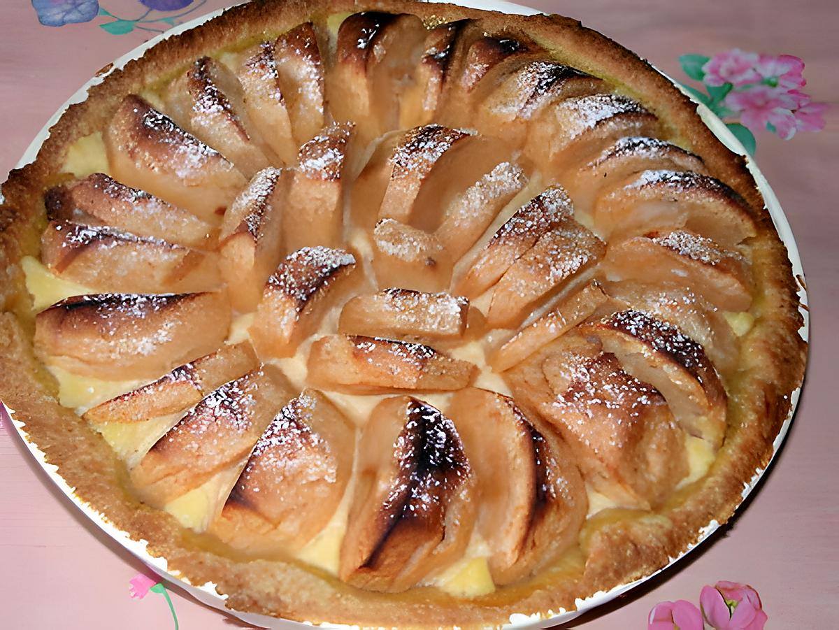 recette Tarte aux pommes et au pudding