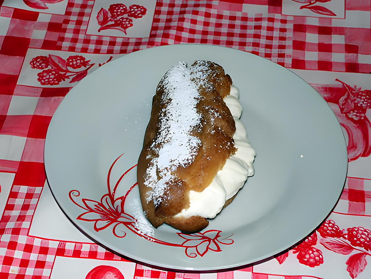 recette Eclairs à la chantilly