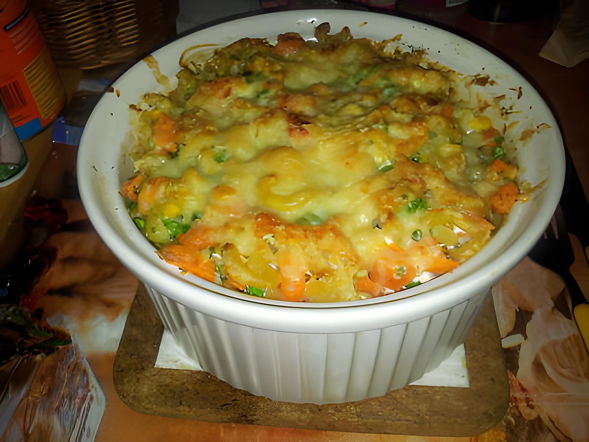 recette gratin de cornettes coloré