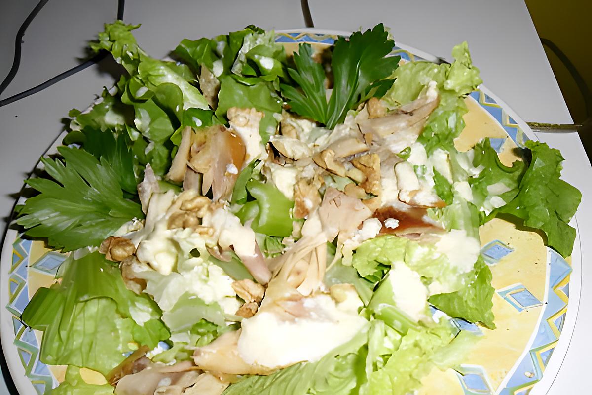 recette salade waldorf au poulet
