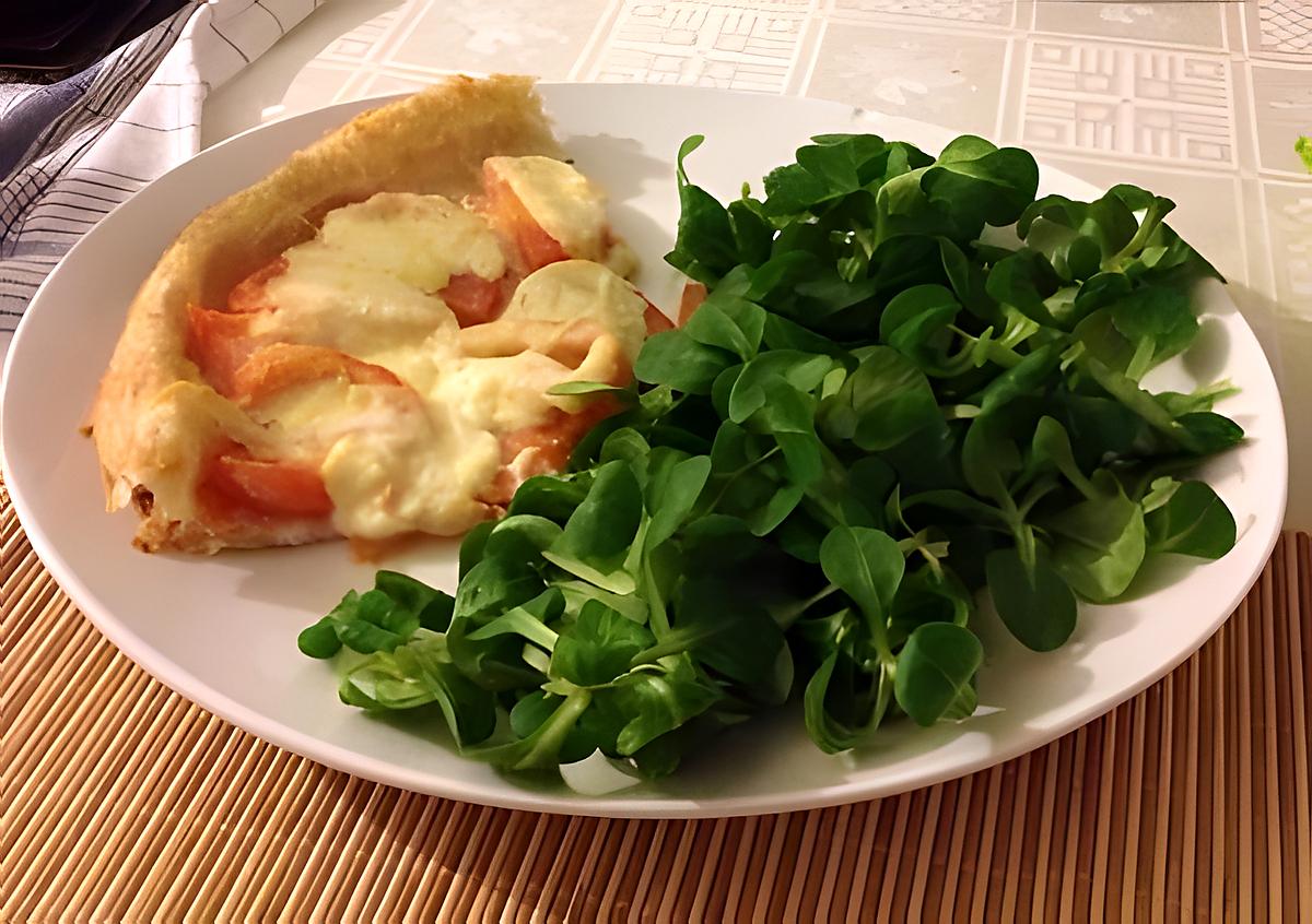 recette Tarte saumon tomates et mozarella