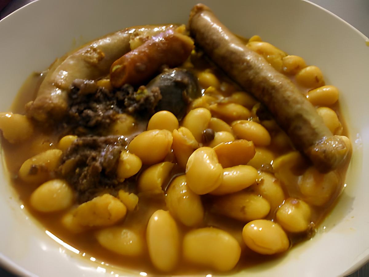 recette "Fabada  Express  de Mama...." ...(Cassoulet  de Maman...)