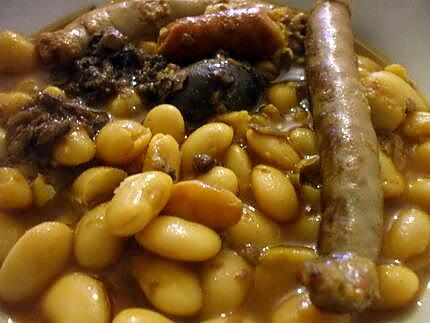 recette "Fabada  Express  de Mama...." ...(Cassoulet  de Maman...)