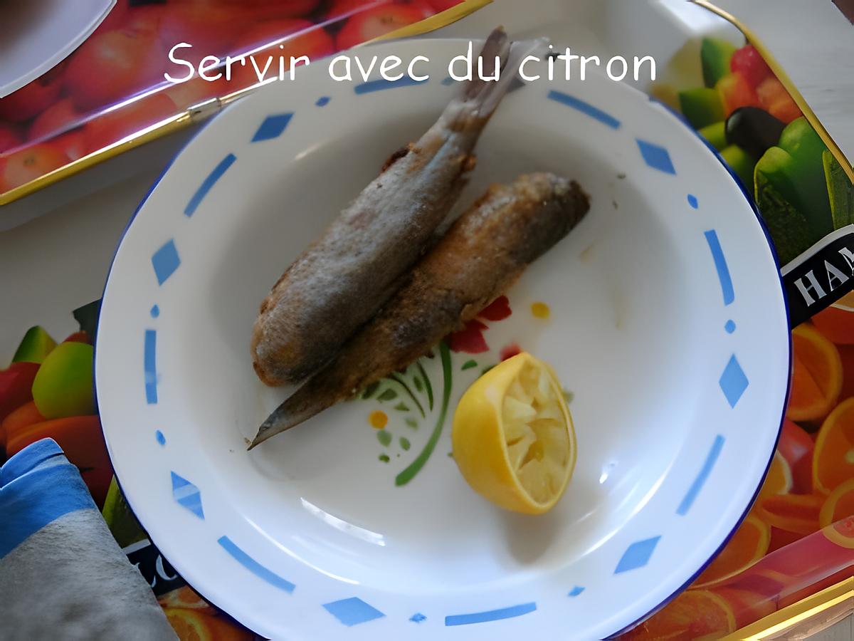 recette Petits mulets frits