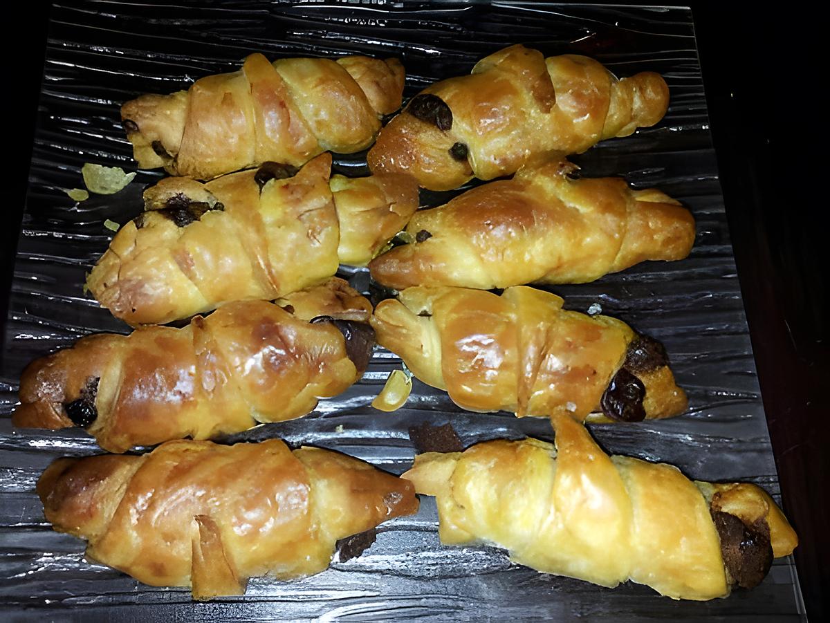 recette croissant fourré nutella