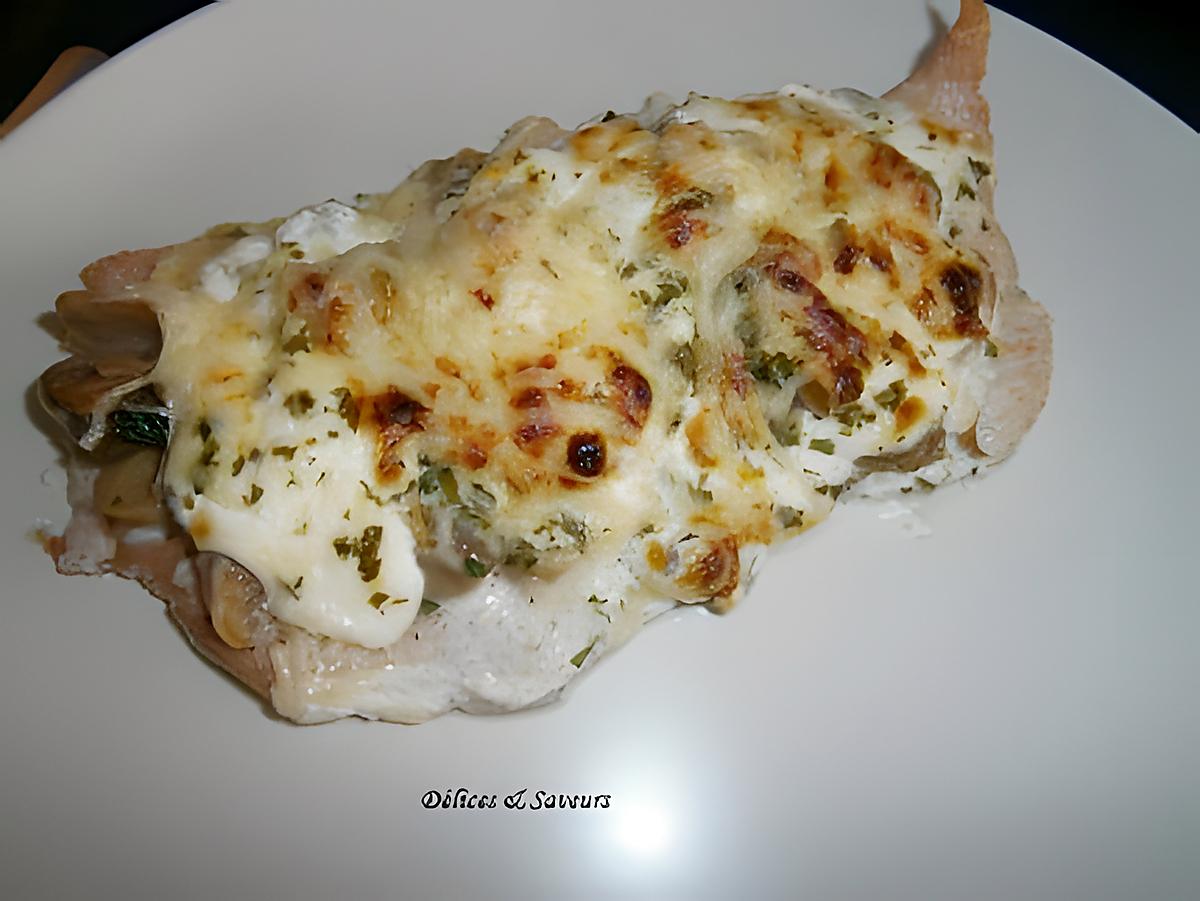 recette Escalopes de poulet gratinées