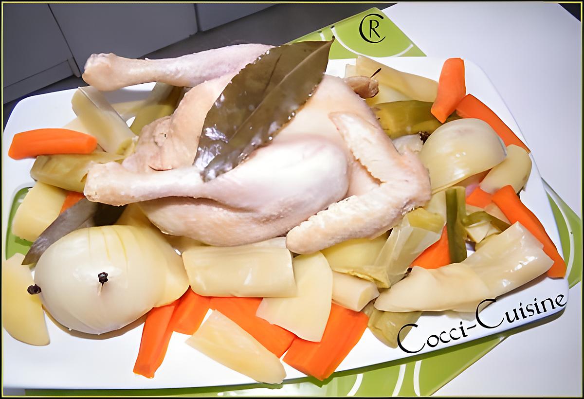 recette Poule au pot façon vapeur