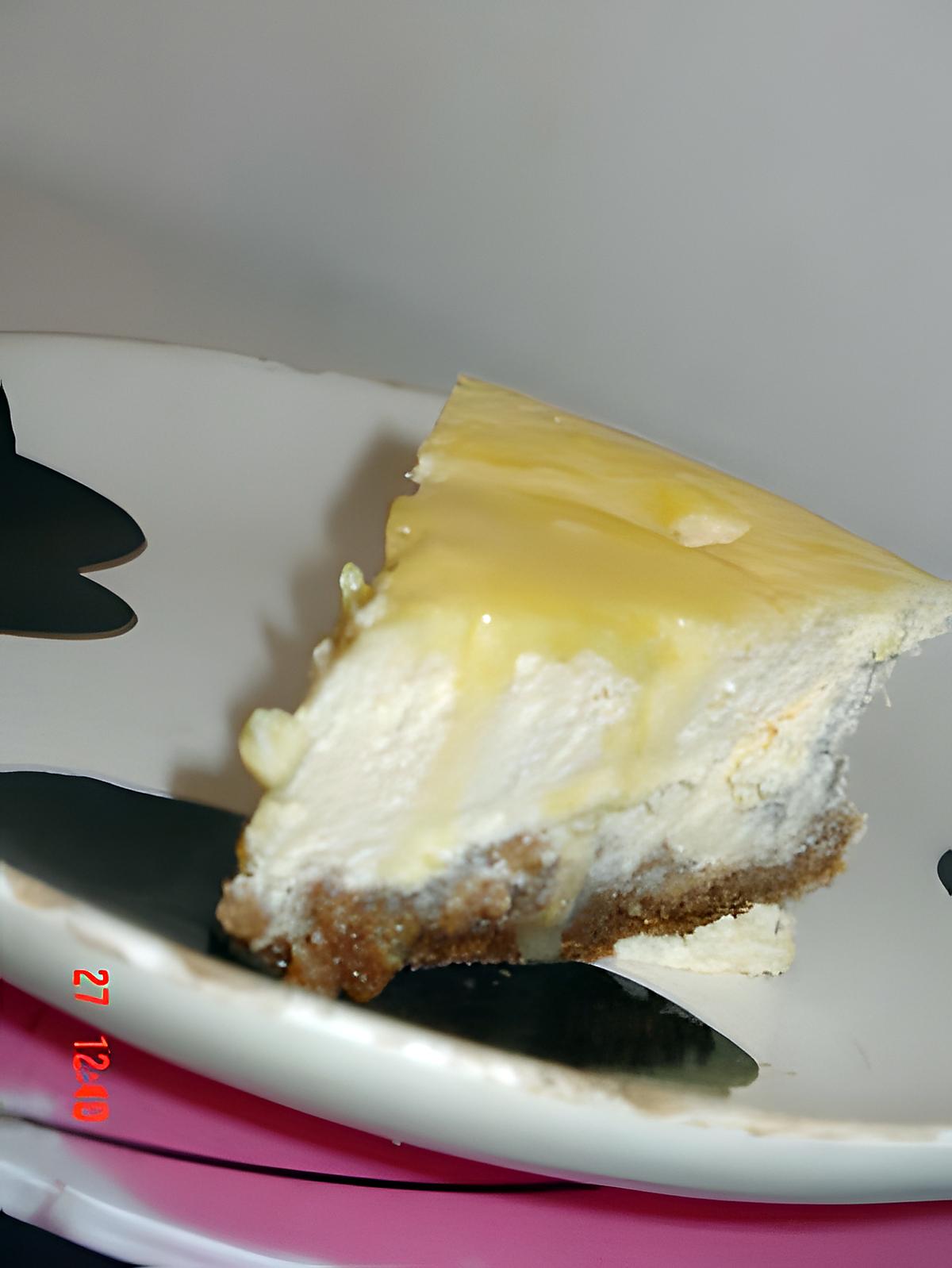 recette Cheesecake  crémeux citron ricotta
