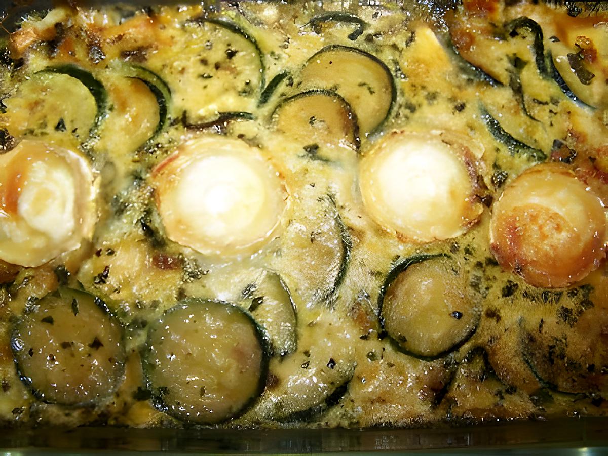 recette Gratin de courgettes au chèvre