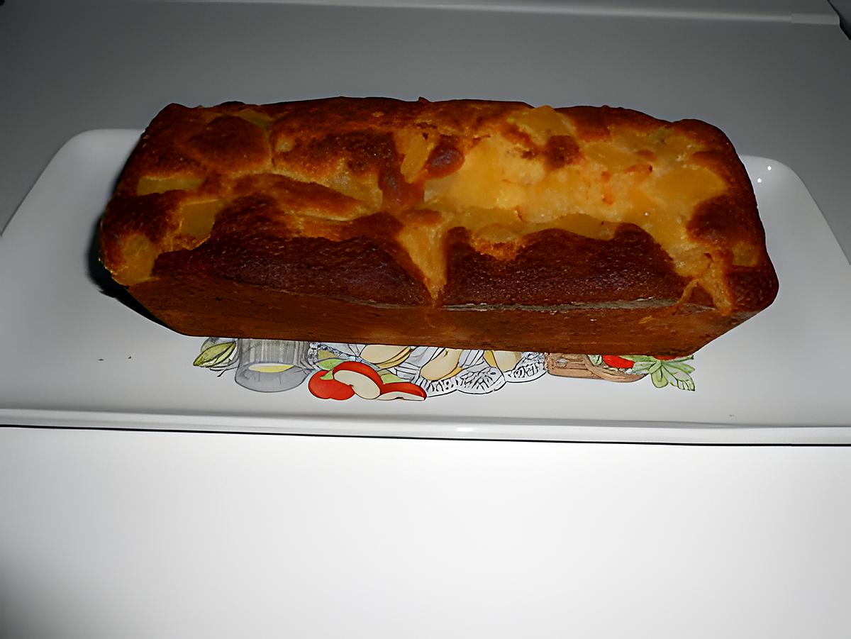 recette Cake moelleux aux ananas et au rhum.