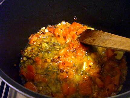 recette "Potaje Andaluz de acelgas y garbanzos..."...( Plat Andaloux de  Pois chiches..Chorizo.... Blettes...)