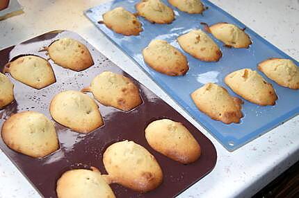 recette Madeleines chocolat noir et oranges confites