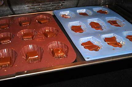 recette Madeleines chocolat noir et oranges confites