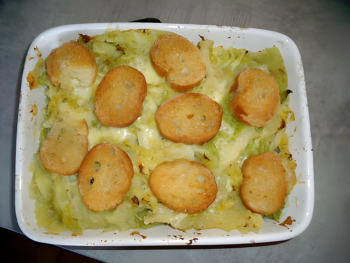 recette GRATIN DE CHOU