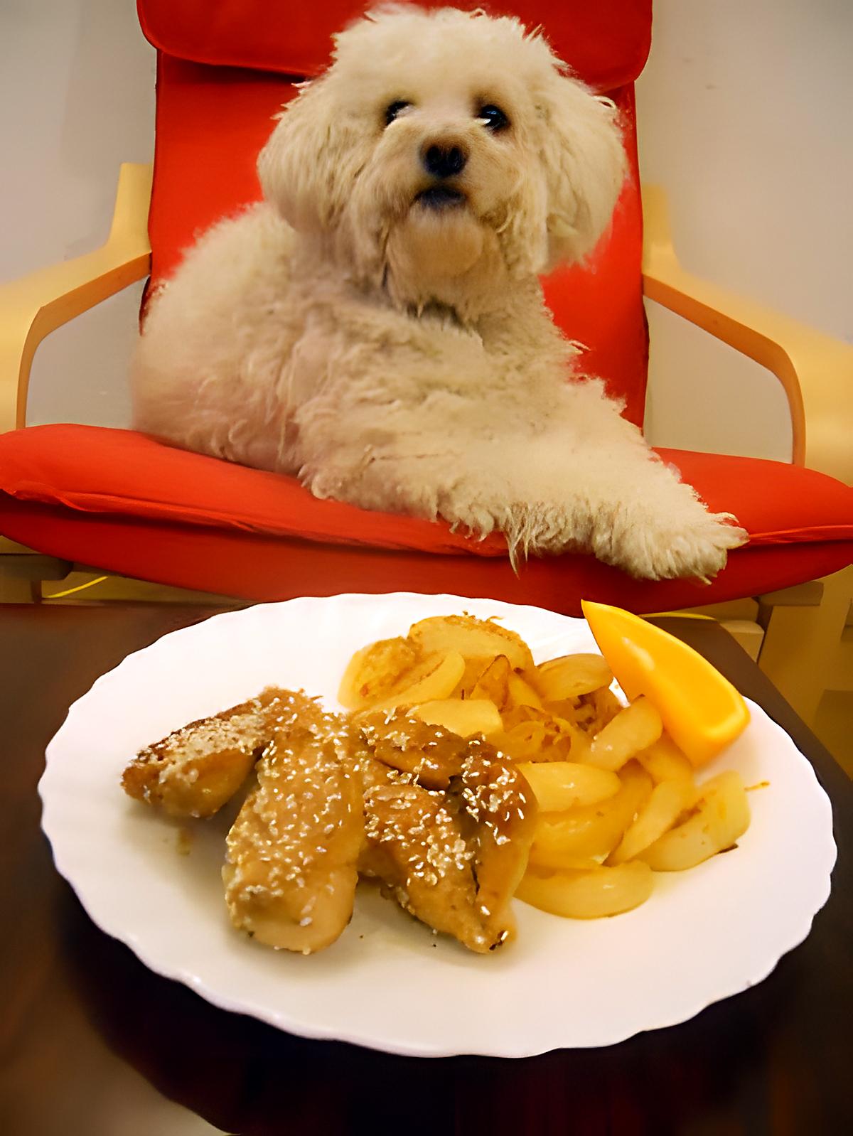 recette NAVETS CARAMÉLISÉS ET POULET AU CESAME