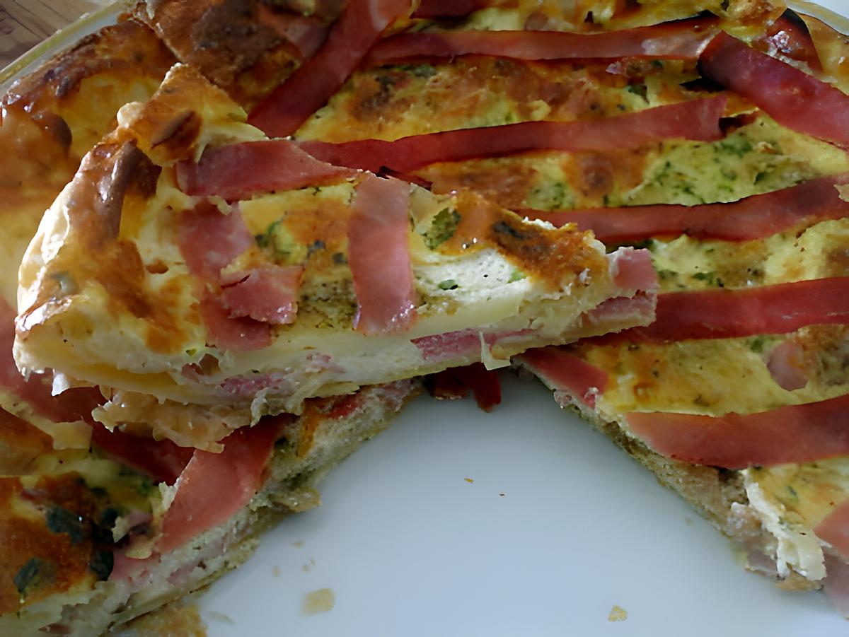 recette Quiche  Jambon ... 4 fromages à la " Kapi"...