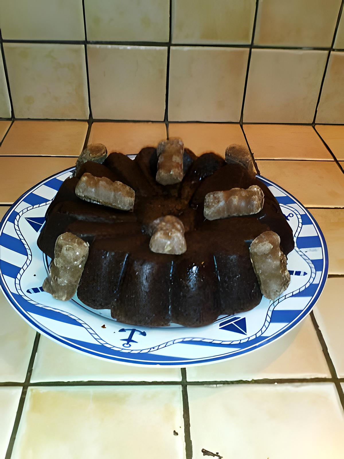 recette Gâteau au chocolat et oursons