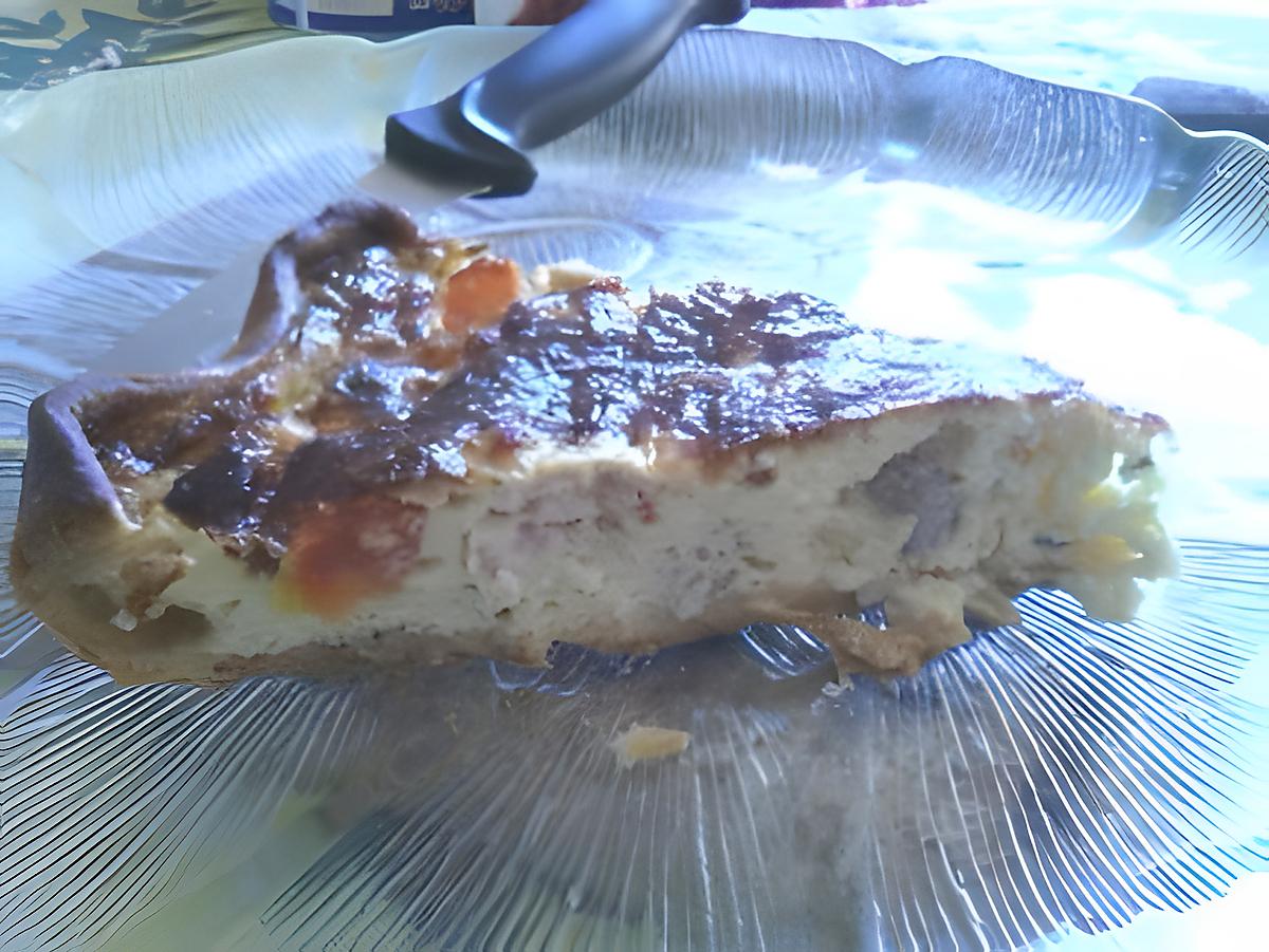 recette quiche escalope fromage et tomate