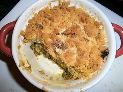 recette Crumble de courgettes au parmesan