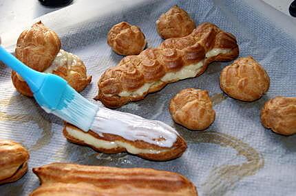 recette Choux et éclairs (garniture, crème, glaçage, chantilly, caramel, pièce montée....)