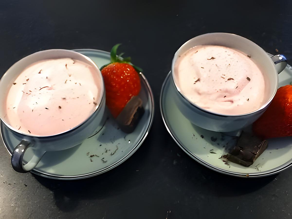 recette Mousse glacé aux framboises