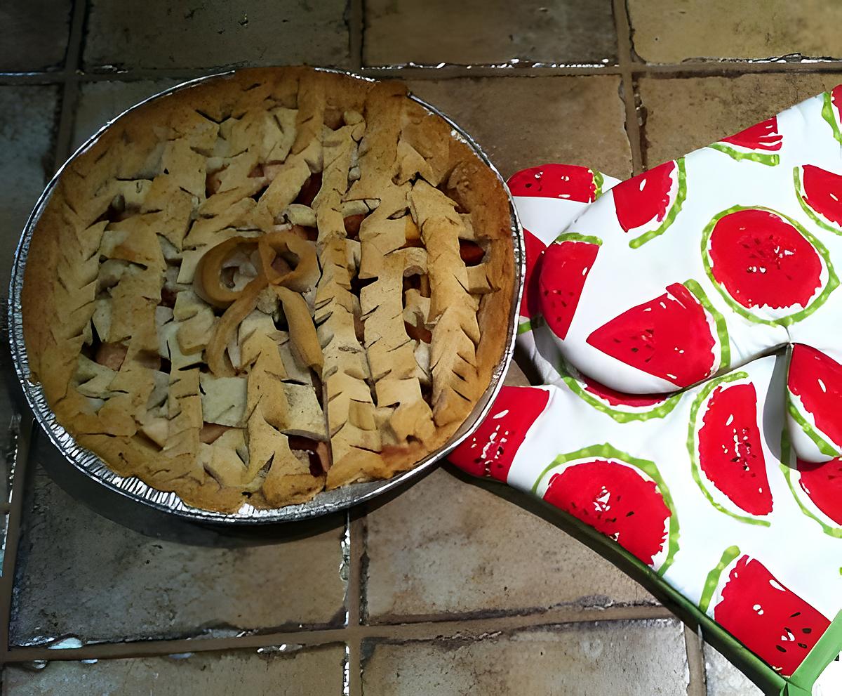 recette Succulente tarte aux fraises et pommes