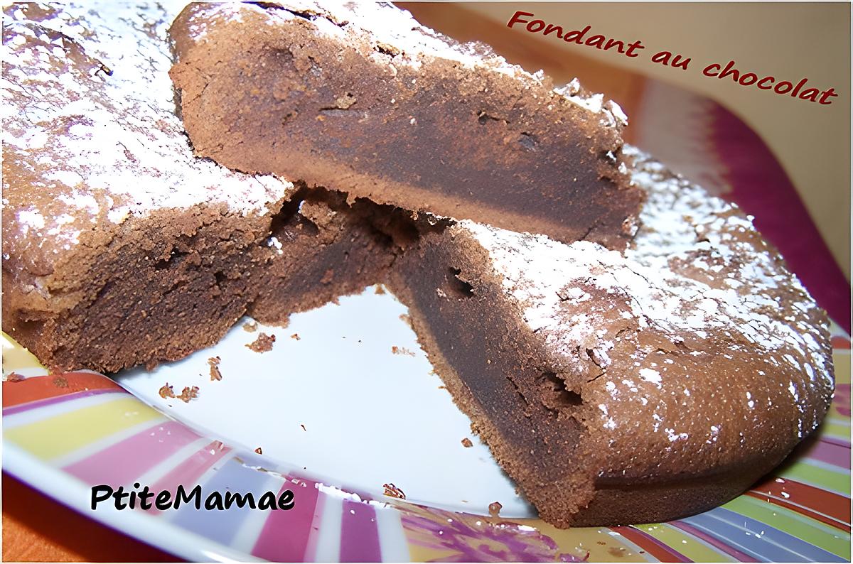 recette Fondant au chocolat