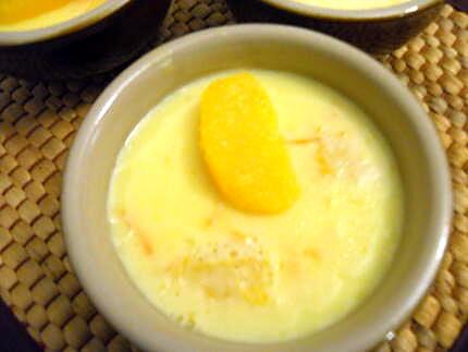 recette PETITS FLANS A L ORANGE