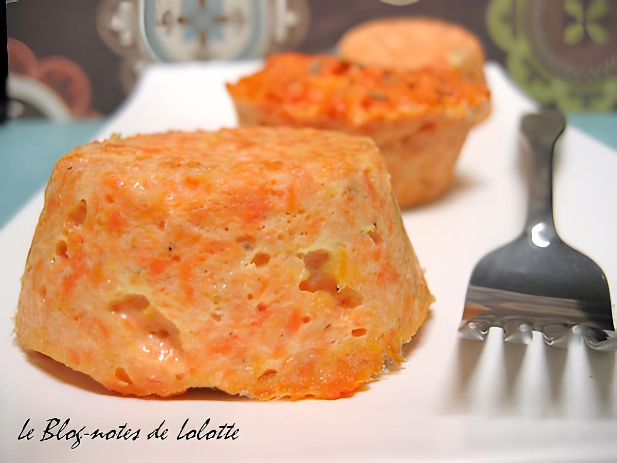 recette Terrines moelleuses aux carottes et au cumin