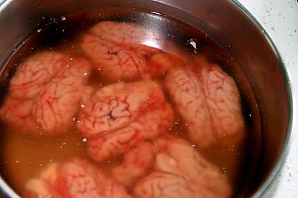 recette Les cervelles aux oignons (boeuf, porc, mouton, veau ou agneau....)