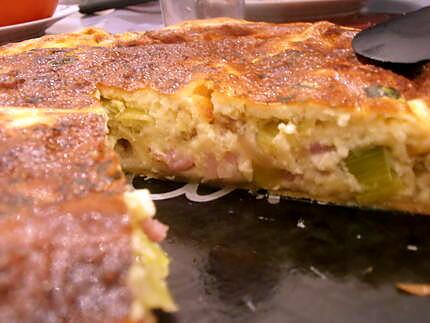 recette quiche aux poireaux et lardons