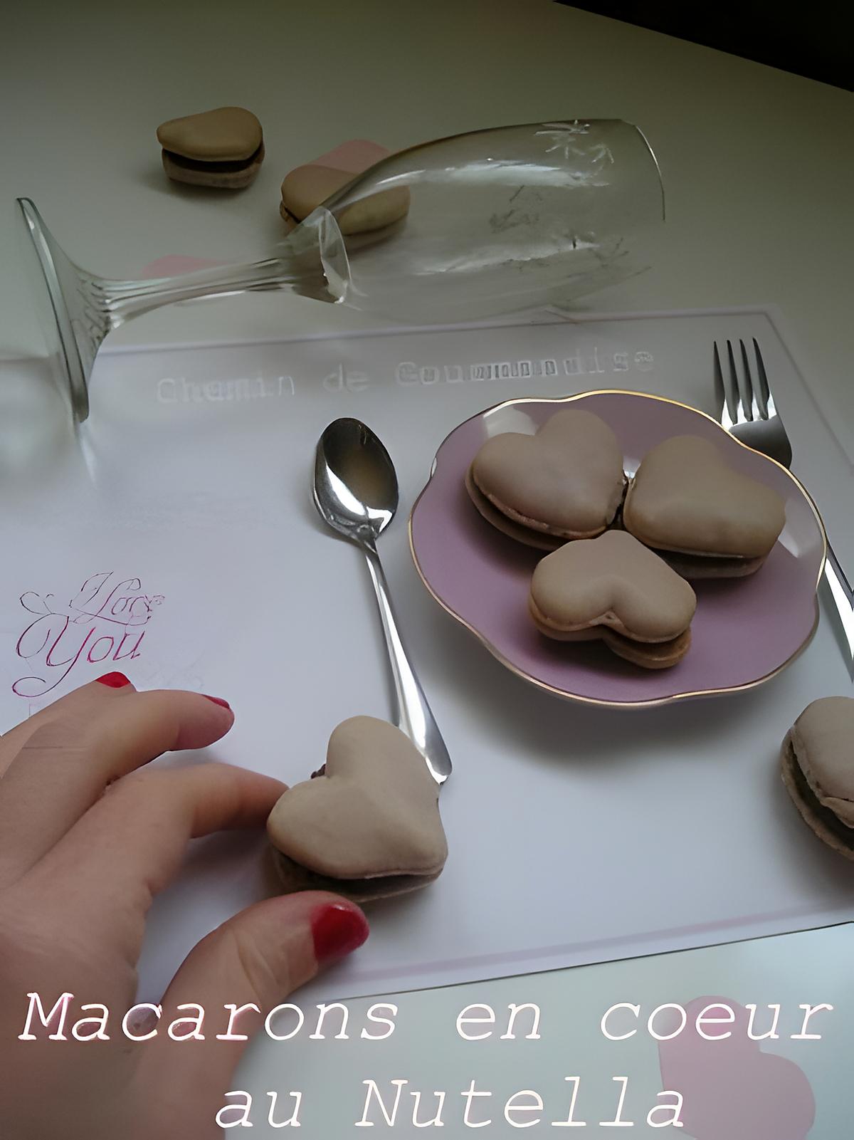 recette Macarons en coeur au nutella [St Valentin]