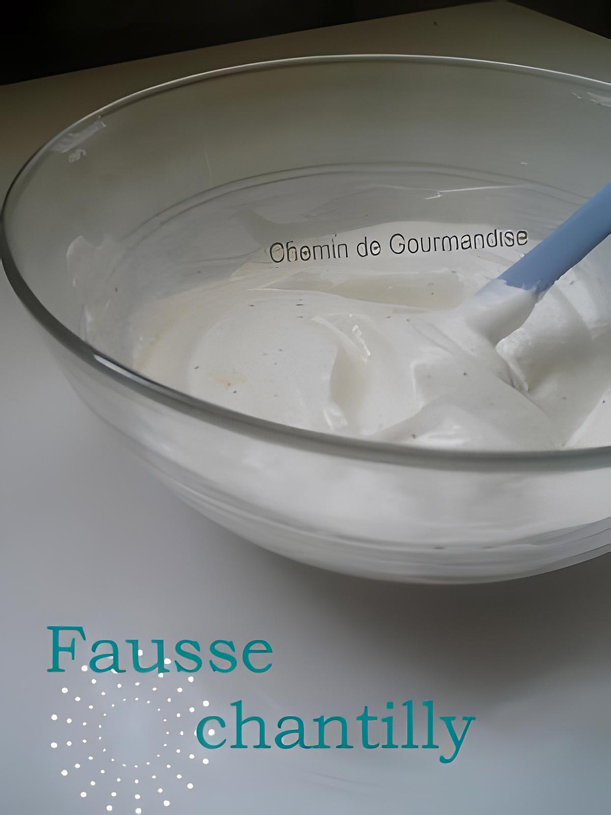 recette Fausse chantilly