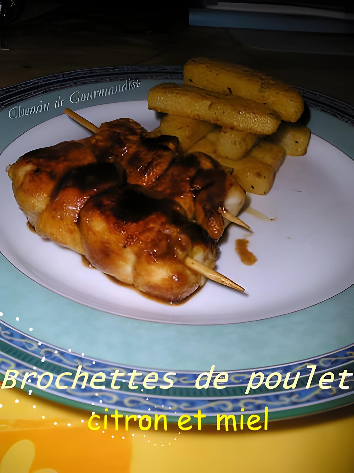 recette Brochettes de poulet au citron