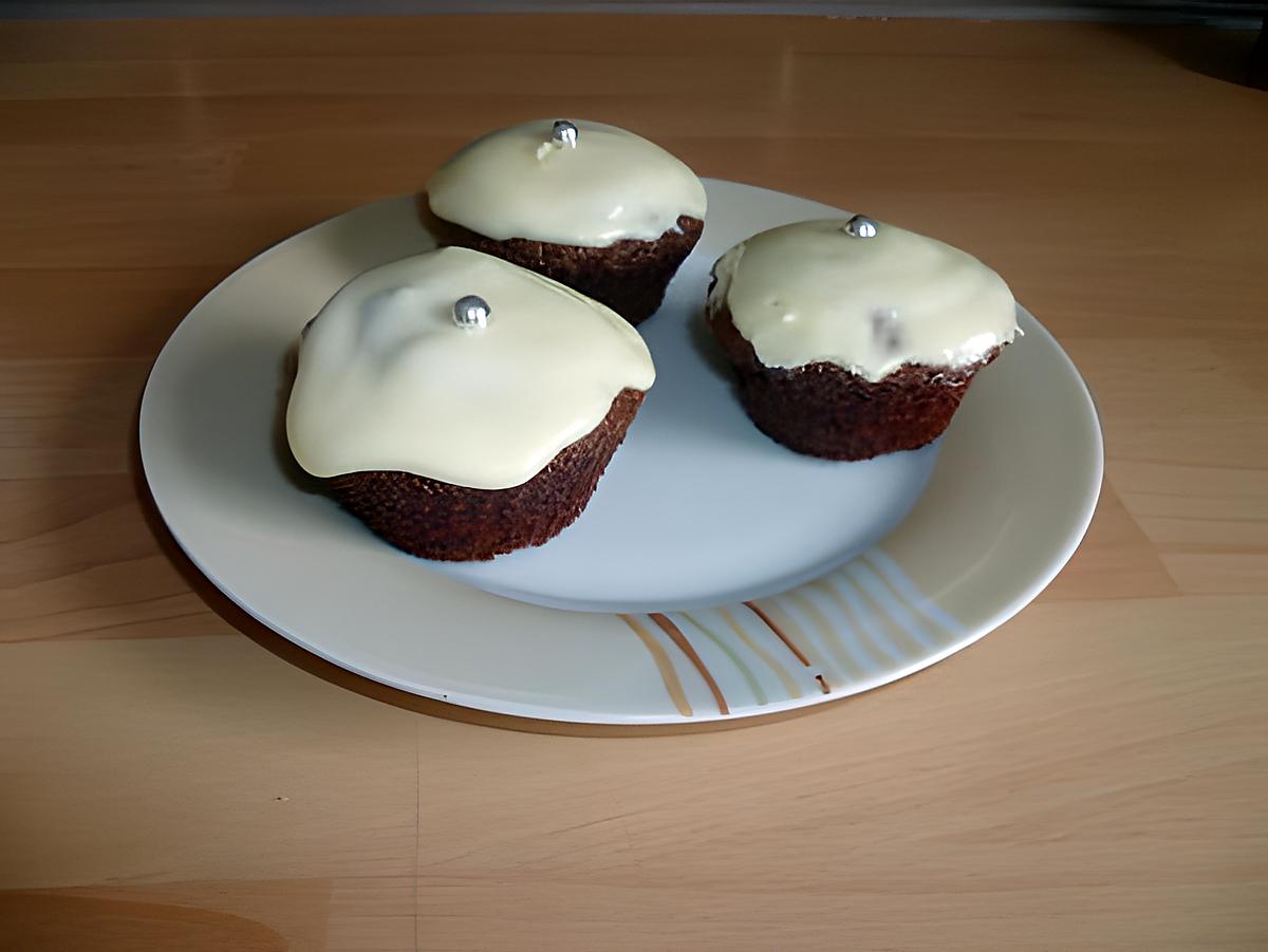 recette Cupcakes chocolat café & et glaçage au cream cheese