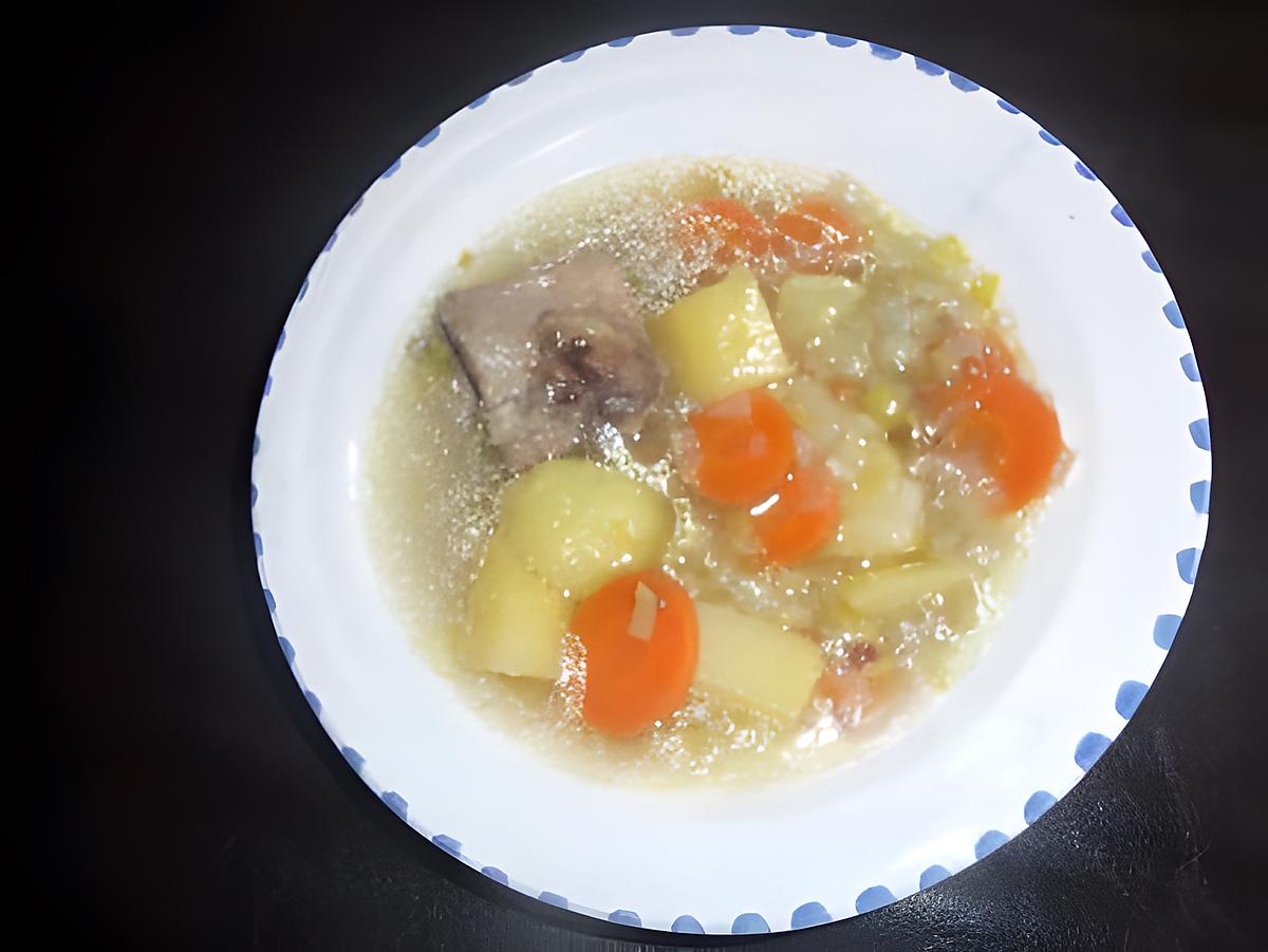 recette Bouillon de légumes à l'agneau