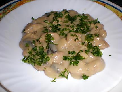 recette RIS DE VEAU  SAUCE POULETTE