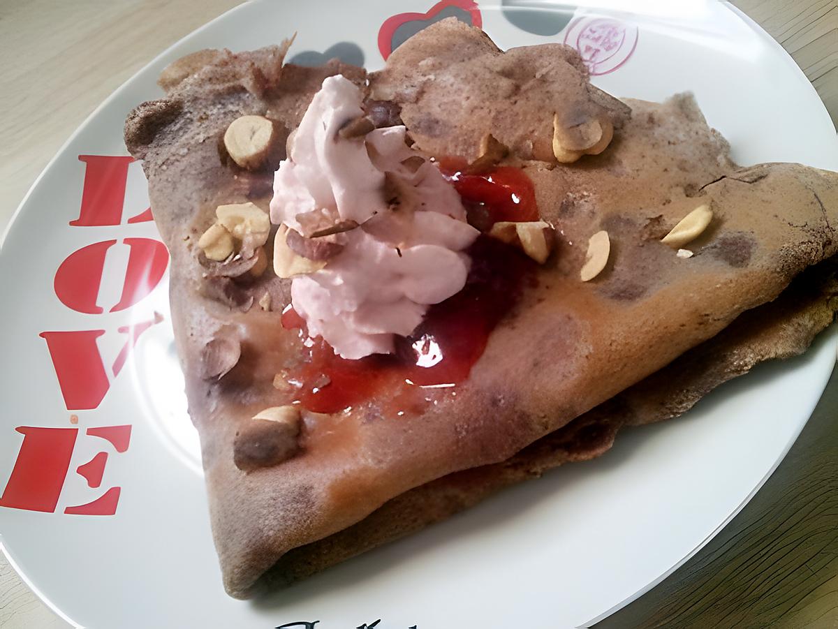 recette Crêpes au nutella et framboises