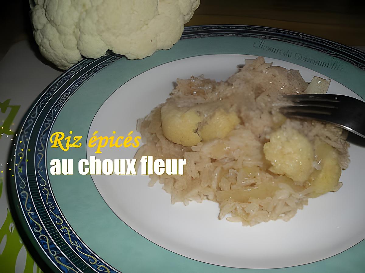 recette Riz épicée au choux fleur