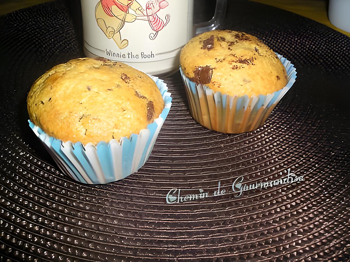 recette Muffins rhum, vanille et pépites de chocolat