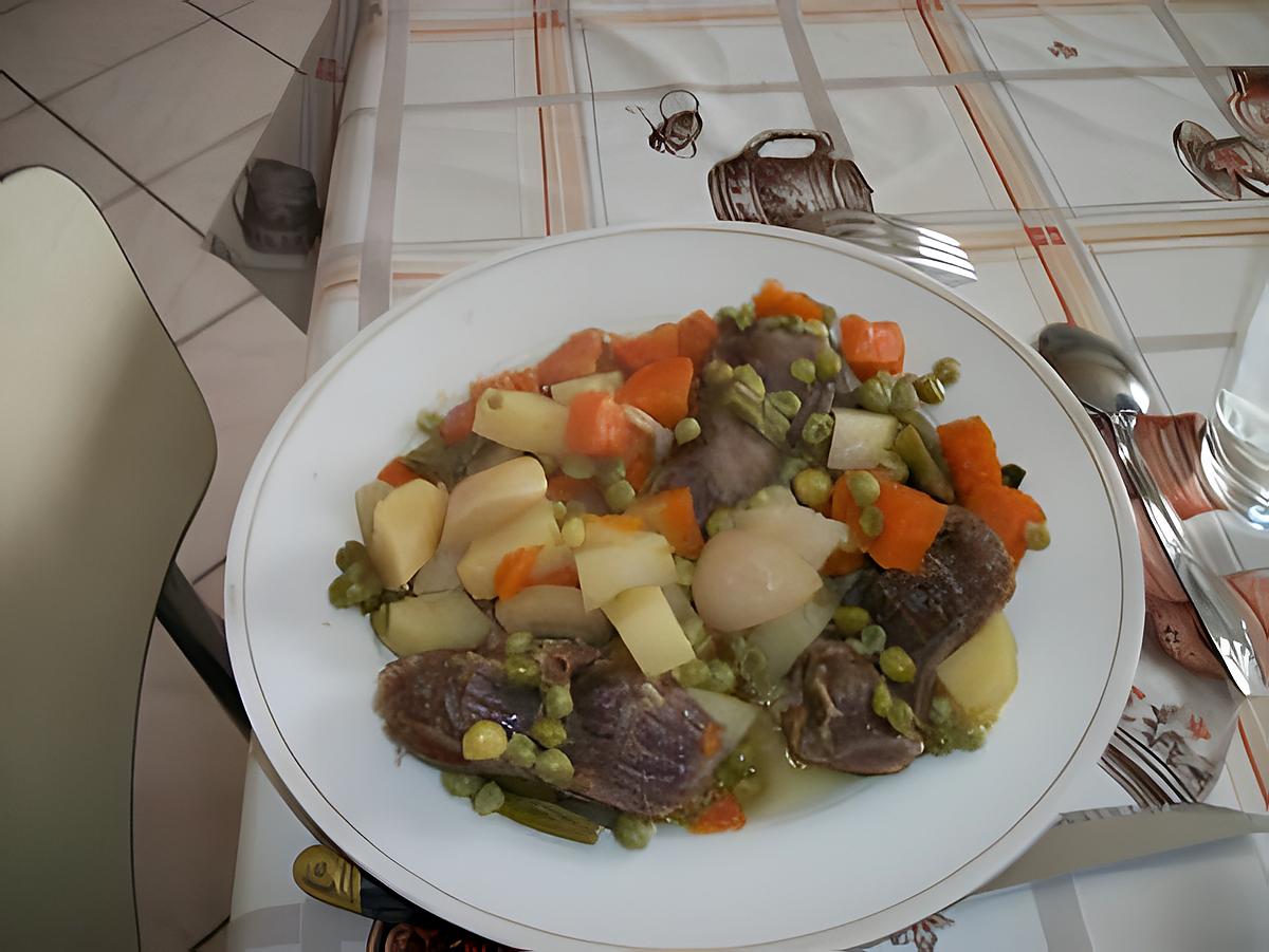 recette râgout de gésiers de canard aux légumes