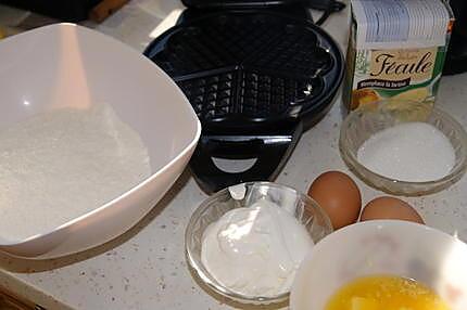 recette Gaufres à la crème (moins grosses que celle d'avant mais toutes aussi bonnes)