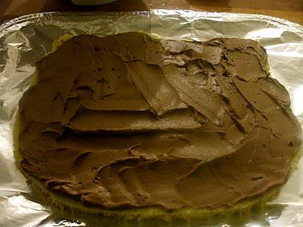 recette " Gâteau Hello Kitty...( Mousses Poires Chocolat....) pour  la jolie Kenza...."