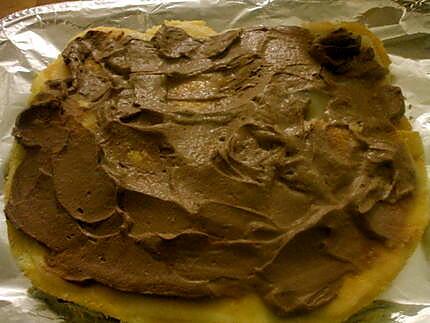 recette " Gâteau Hello Kitty...( Mousses Poires Chocolat....) pour  la jolie Kenza...."