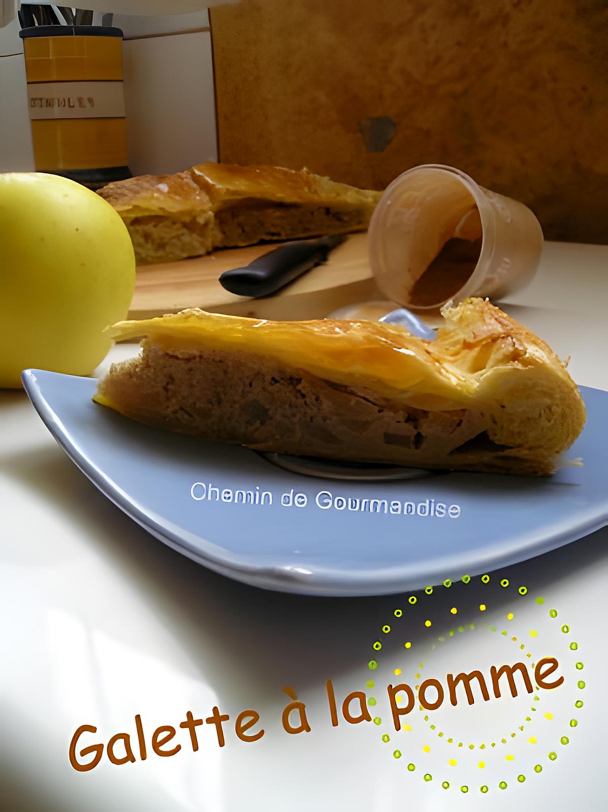 recette Petite galette avec de la pomme....