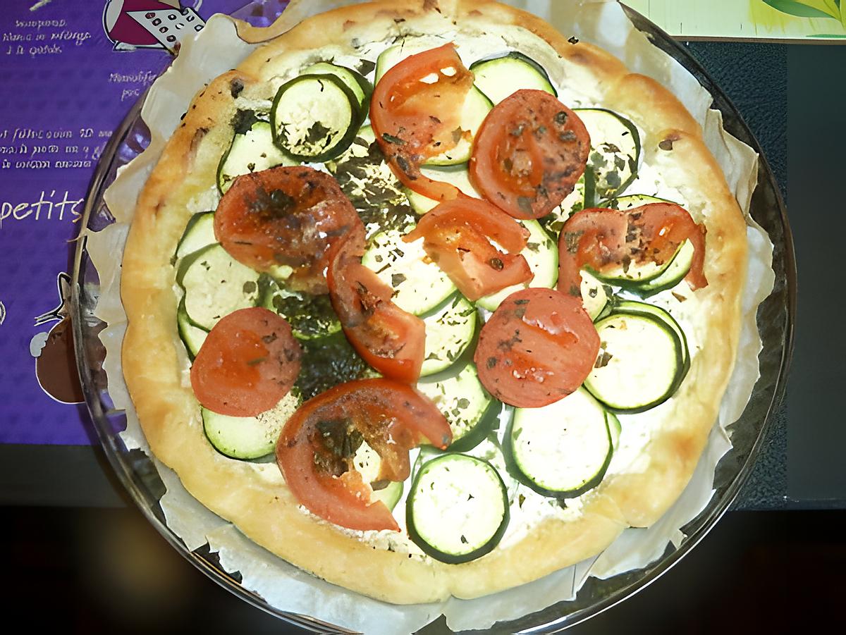 recette tarte courgette tomate boursin