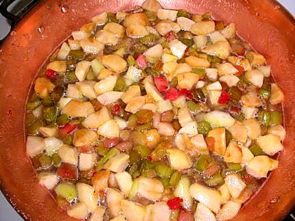 recette Confiture rhubarbe et pomme