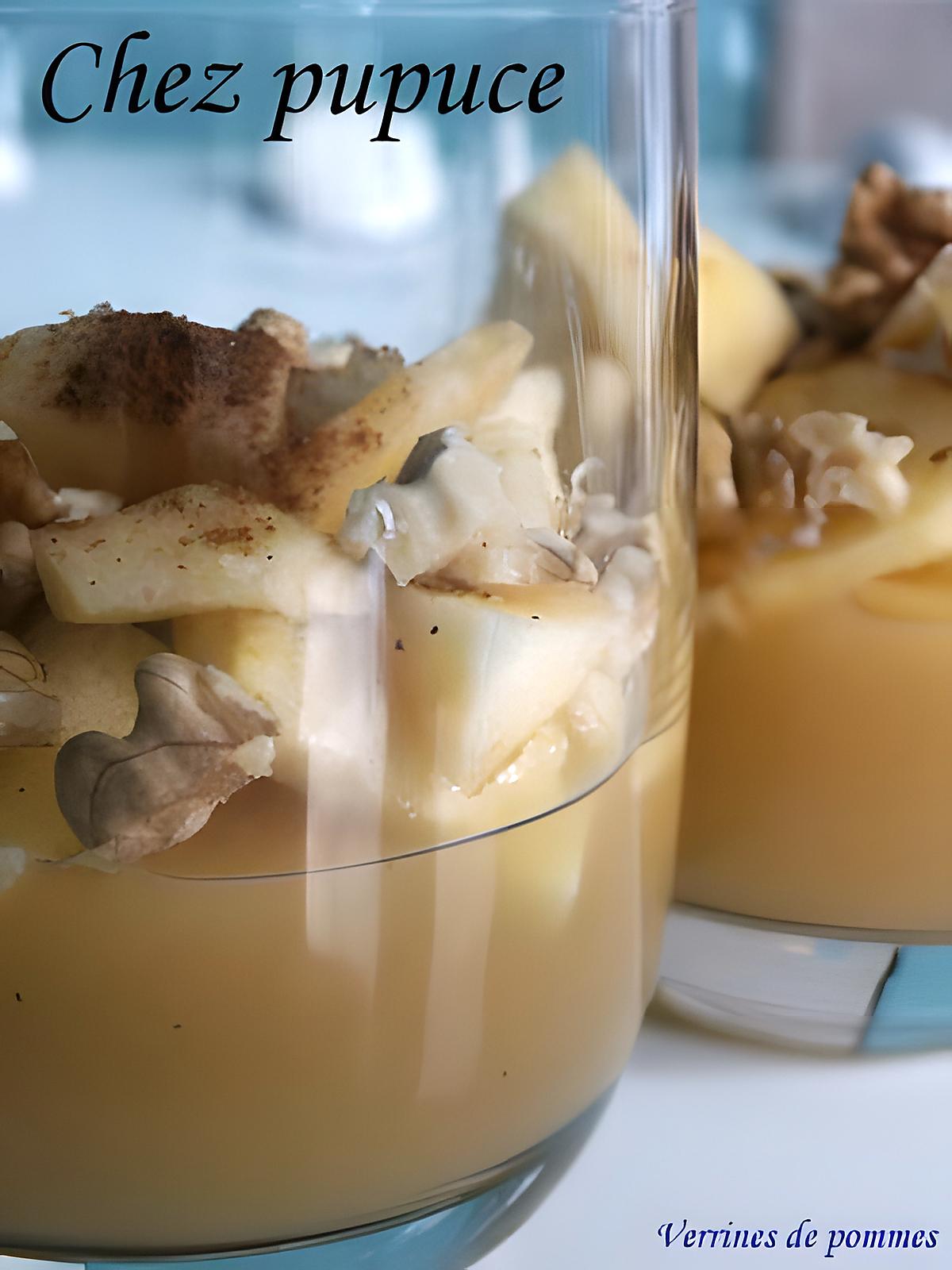 recette verrine de pommes