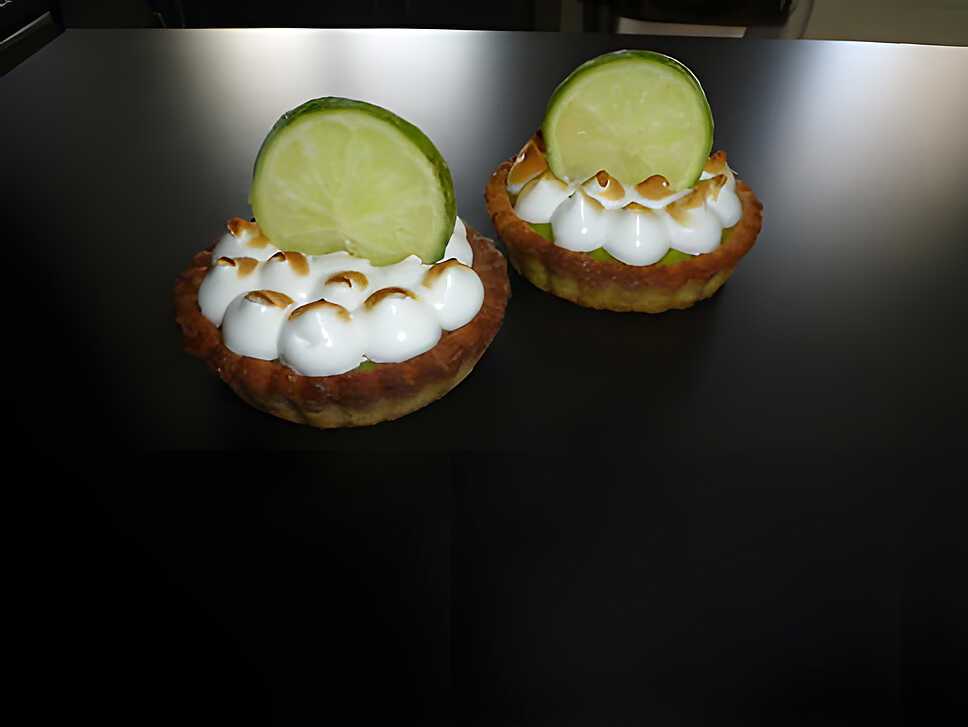 recette Tartelette aux citron vert meringué